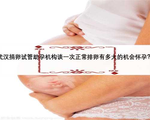 武汉捐卵试管助孕机构谈一次正常排卵有多大的机会怀孕？